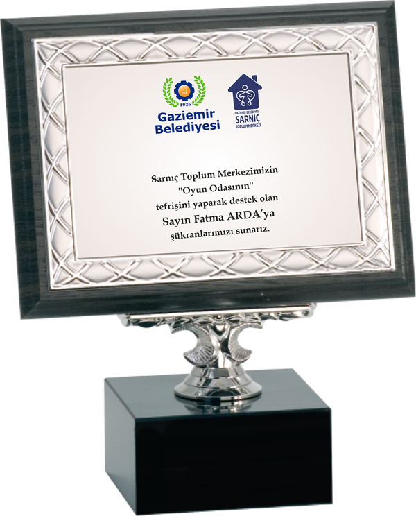 ODAK KUPA - Ahşap Plaketler - PL-064-M B - 15x20 cm - Image 1