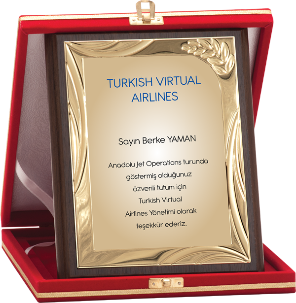 ODAK KUPA - Ahşap Plaketler - PL-125-M A - 18x24 cm - Image 1