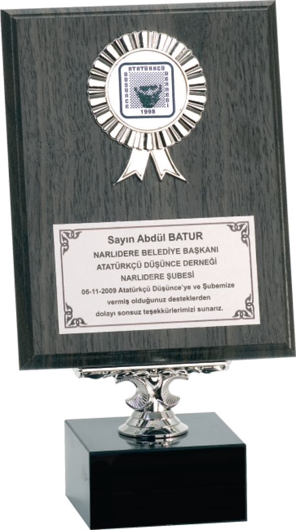 ODAK KUPA - Ahşap Plaketler - PL-008 A - 18x24 cm - Image 1