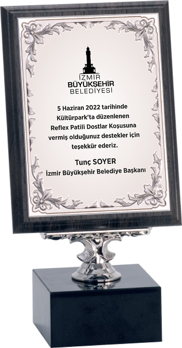 ODAK KUPA - Ahşap Plaketler - PL-066-M B - 15x20 cm - Image 1