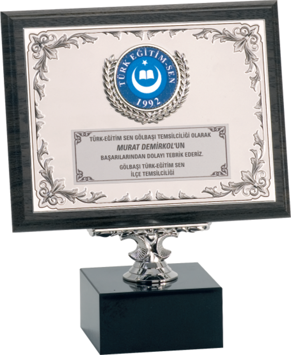 ODAK KUPA - Ahşap Plaketler - PL-068 A - 18x24 cm - Image 1