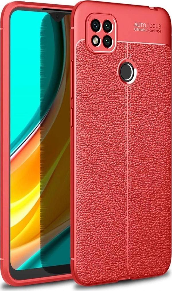 Xiaomi Redmi 9C Kılıf Auto Focus Kapak - Kırmızı - Image 1