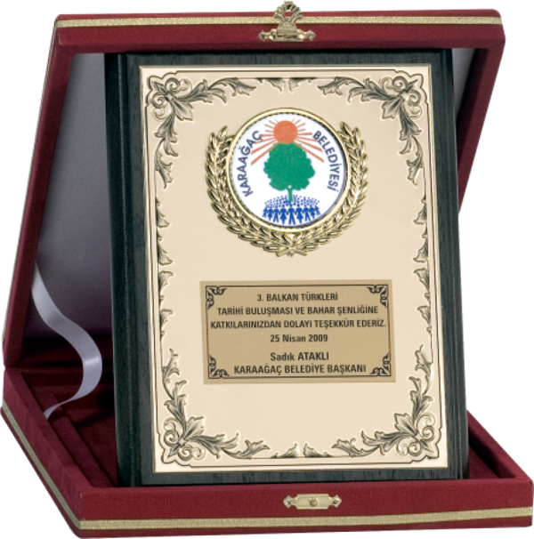 ODAK KUPA - Ahşap Plaketler - PL-069 B - 15x20 cm - Image 1