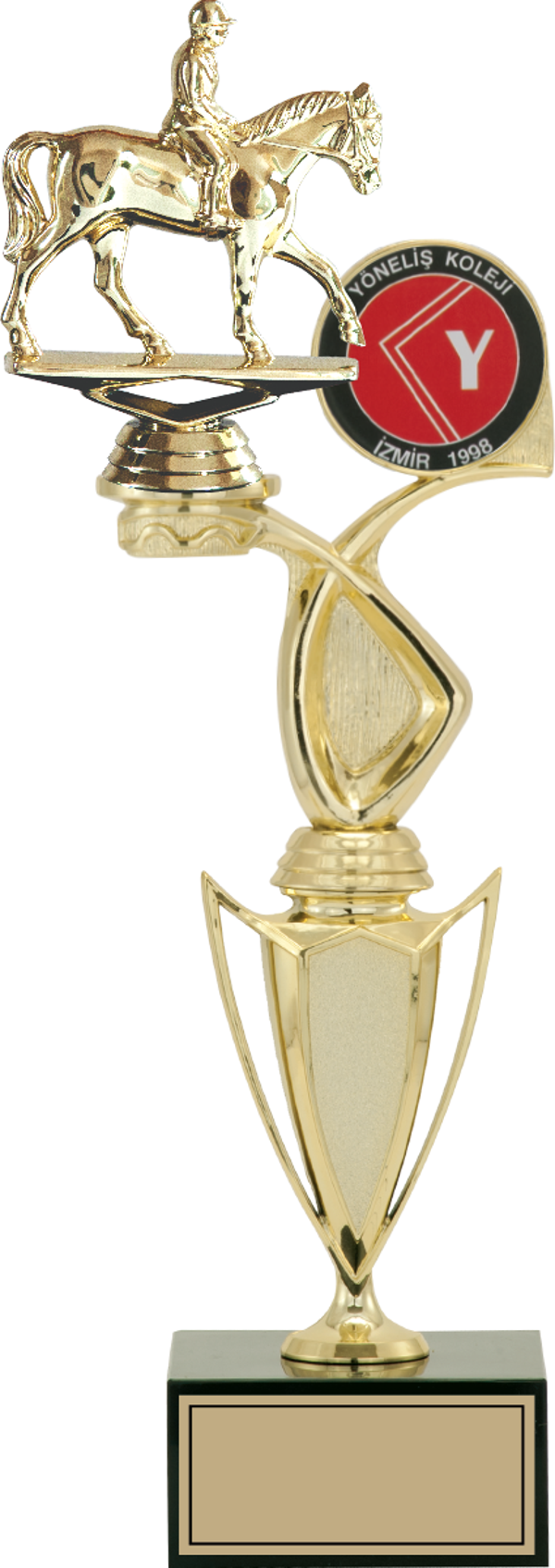 ODAK KUPA - Figürlü Kupalar - At / Binici Figürlü Kupalar FG-043 C - 39 cm - Image 1