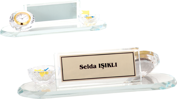 ODAK KUPA - Ahşap ve Cam Masa İsimlikleri - YZ-025 A - 10 cm - Image 1