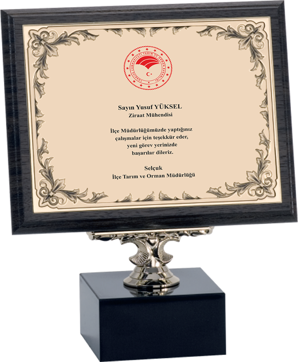 ODAK KUPA - Ahşap Plaketler - PL-072-M A - 18x24 cm - Image 1