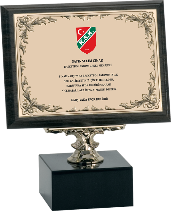 ODAK KUPA - Ahşap Plaketler - PL-072-M B - 15x20 cm - Image 1