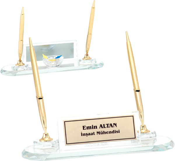 ODAK KUPA - Ahşap ve Cam Masa İsimlikleri - YZ-027 A - 10 cm - Image 1