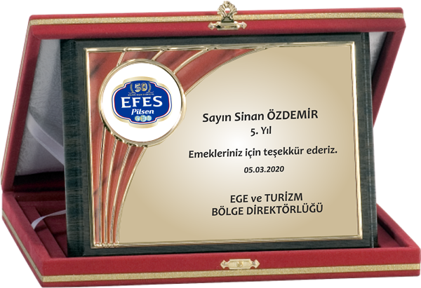 ODAK KUPA - Ahşap Plaketler - PL-075-M B - 15x20 cm - Image 1
