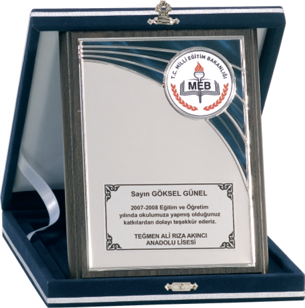 ODAK KUPA - Ahşap Plaketler - PL-077 B - 15x20 cm - Image 1