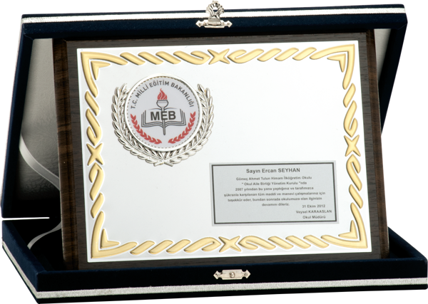 ODAK KUPA - Ahşap Plaketler - PL-023 A - 18x24 cm - Image 1