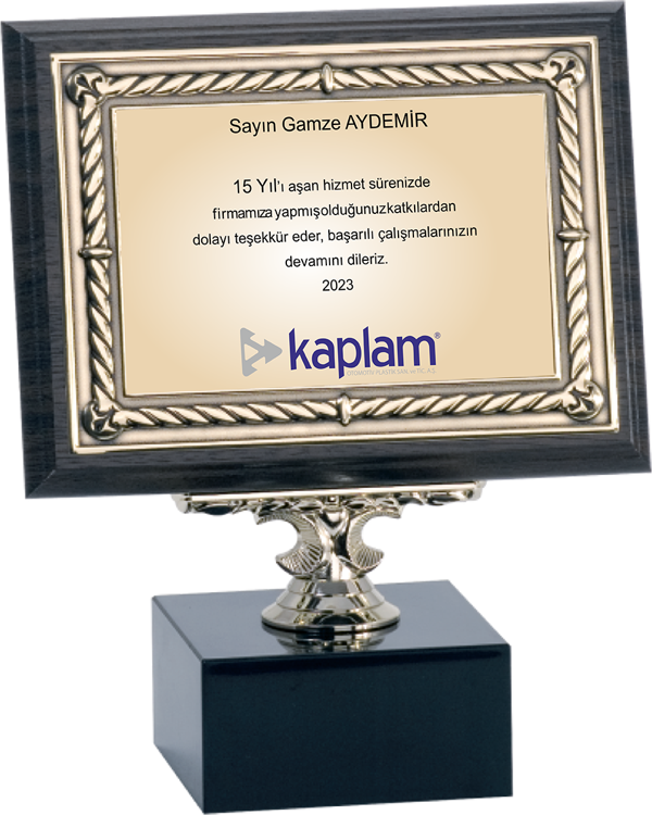 ODAK KUPA - Ahşap Plaketler - PL-084-M B - 15x20 cm - Image 1