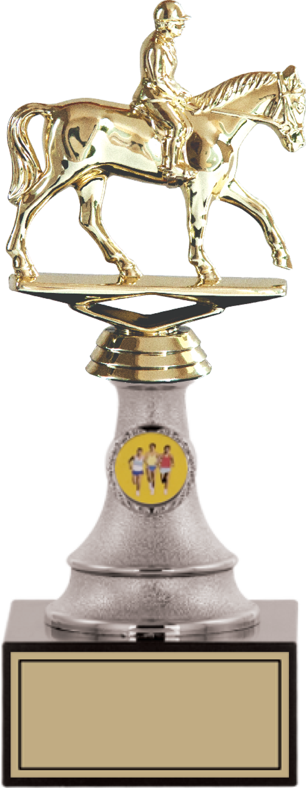 ODAK KUPA - Figürlü Kupalar - At / Binici Figürlü Kupalar FG-010 B - 26 cm - Image 1