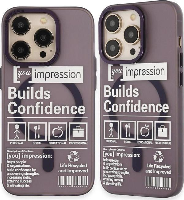 iPhone 14 Pro Kılıf Apollo Magneticsafe Desenli Kapak - Apollo Mor - 6 - Image 1