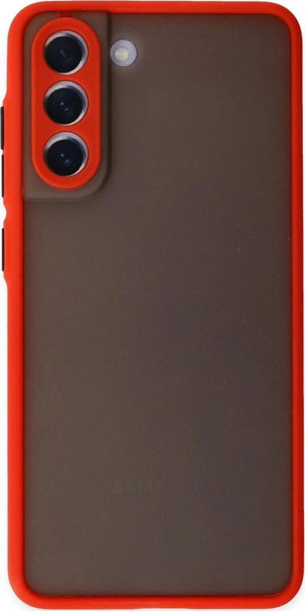 Samsung Galaxy S21 FE Kılıf Montreal Silikon Kapak - Kırmızı - Image 1