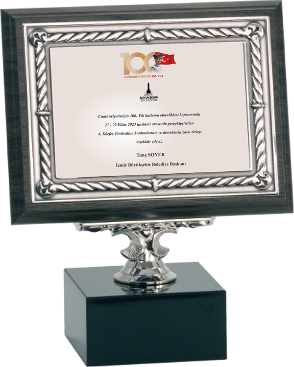 ODAK KUPA - Ahşap Plaketler - PL-088-M B - 15x20 cm - Image 1