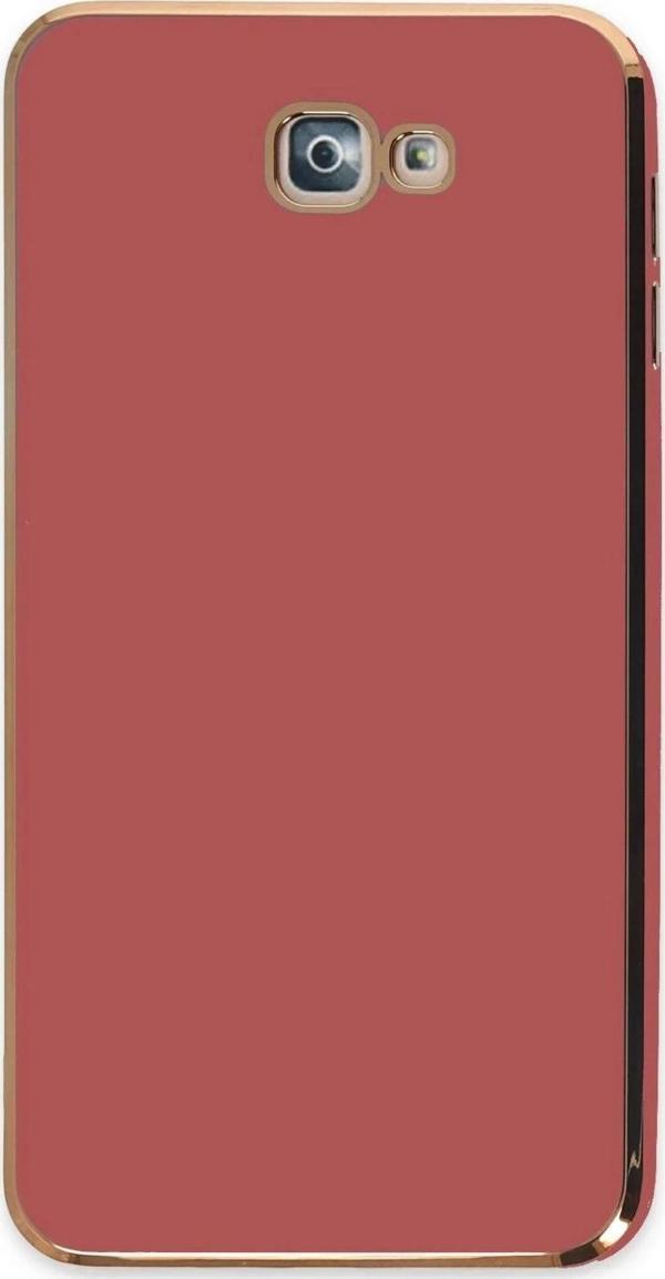 Samsung Galaxy J7 Prime Kılıf Volet Silikon - Kırmızı - Image 1