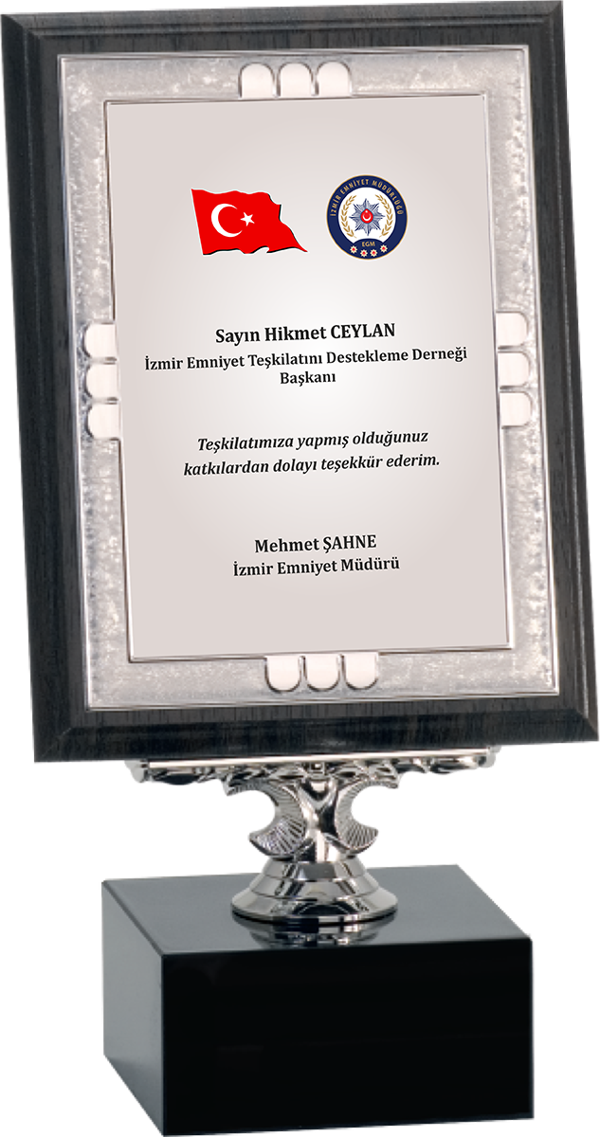 ODAK KUPA - Ahşap Plaketler - PL-030-M B - 15x20 cm - Image 1