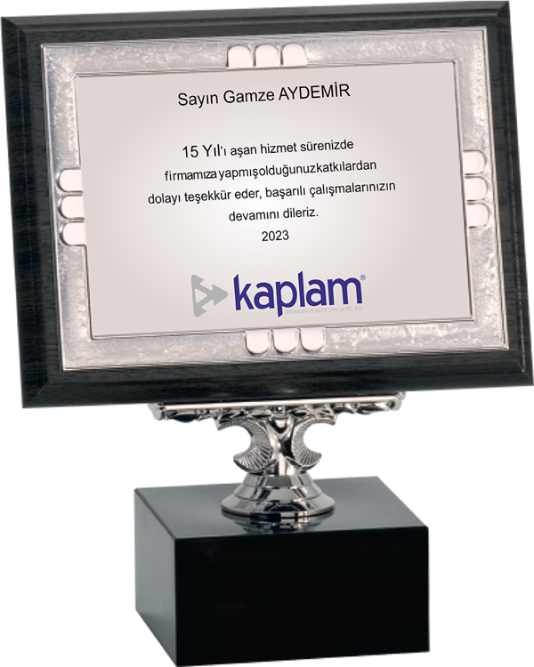 ODAK KUPA - Ahşap Plaketler - PL-032-M B - 15x20 cm - Image 1