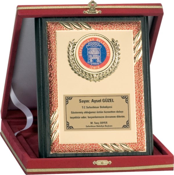 ODAK KUPA - Ahşap Plaketler - PL-093 B - 15x20 cm - Image 1