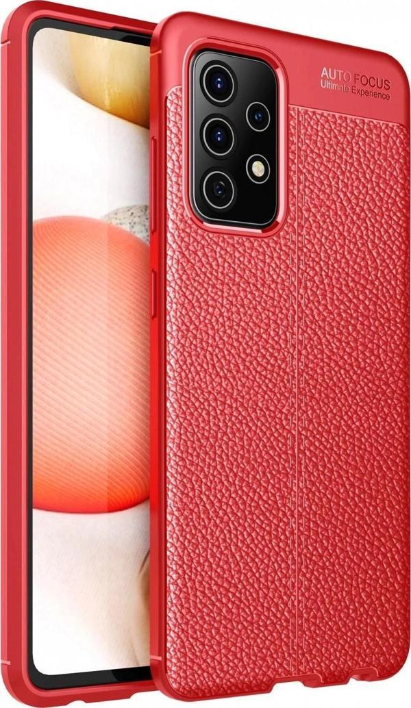 Samsung Galaxy A52 Kılıf Auto Focus Kapak - Kırmızı - Image 1