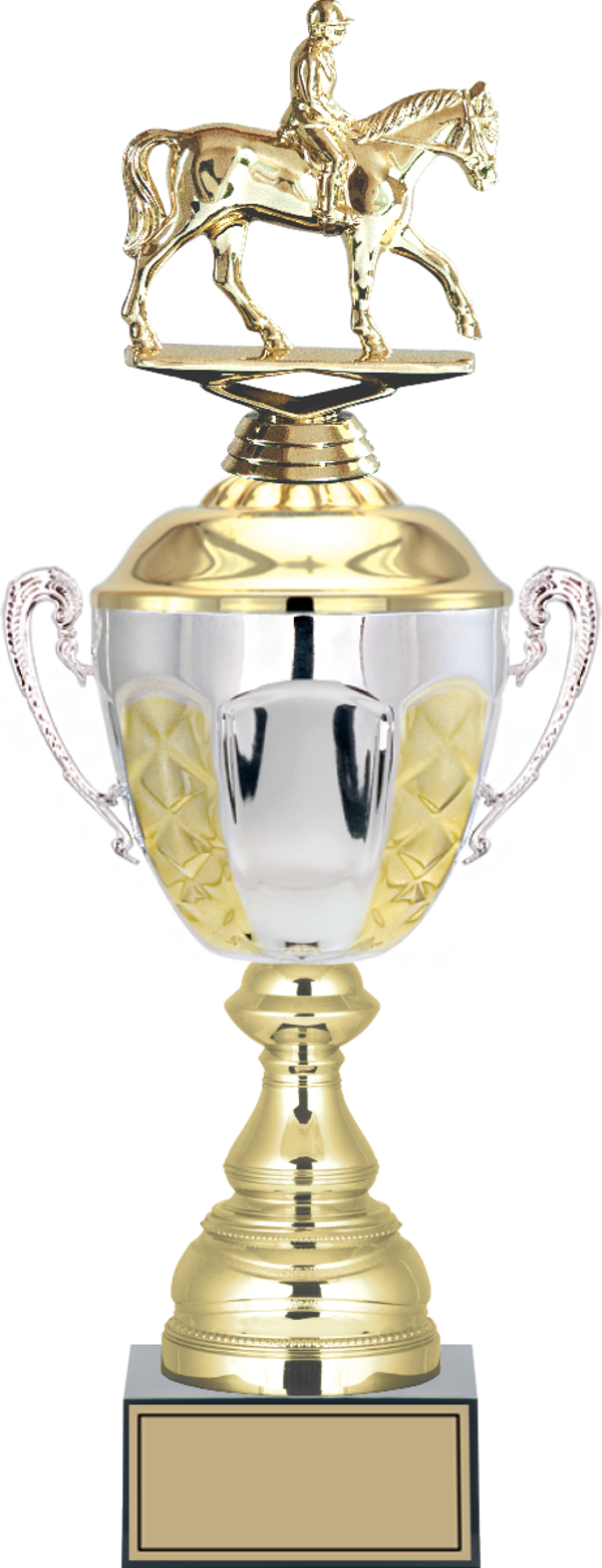 ODAK KUPA - Figürlü Kupalar - At / Binici Figürlü Kupalar FG-087 B - 44 cm - Image 1