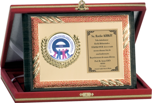ODAK KUPA - Ahşap Plaketler - PL-095 B - 15x20 cm - Image 1