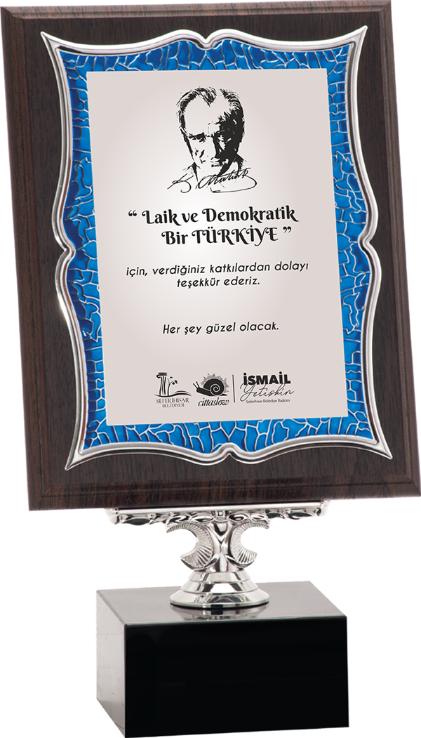 ODAK KUPA - Ahşap Plaketler - PL-034-M A - 18x24 cm - Image 1