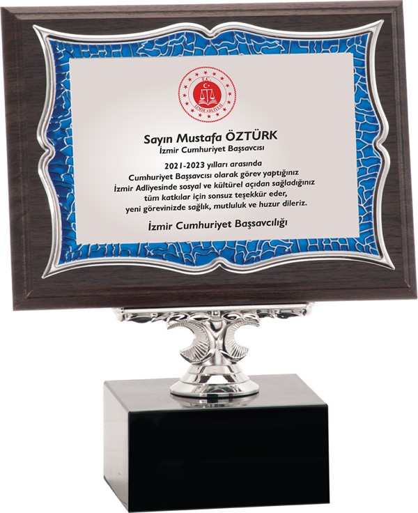 ODAK KUPA - Ahşap Plaketler - PL-036-M B - 15x20 cm - Image 1