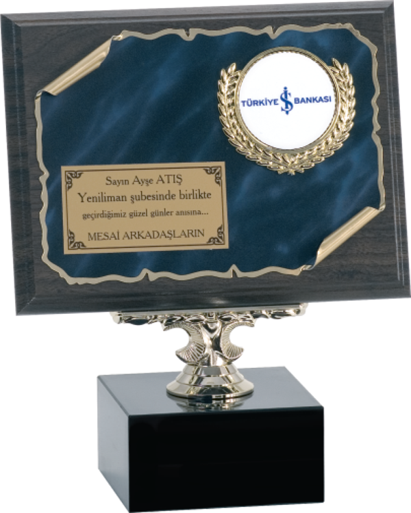 ODAK KUPA - Ahşap Plaketler - PL-108 B - 15x20 cm - Image 1