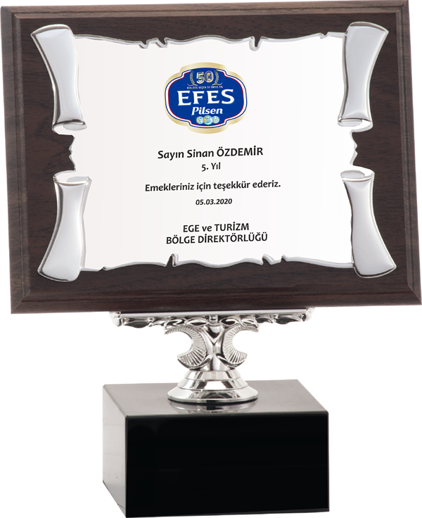 ODAK KUPA - Ahşap Plaketler - PL-040-M B - 15x20 cm - Image 1