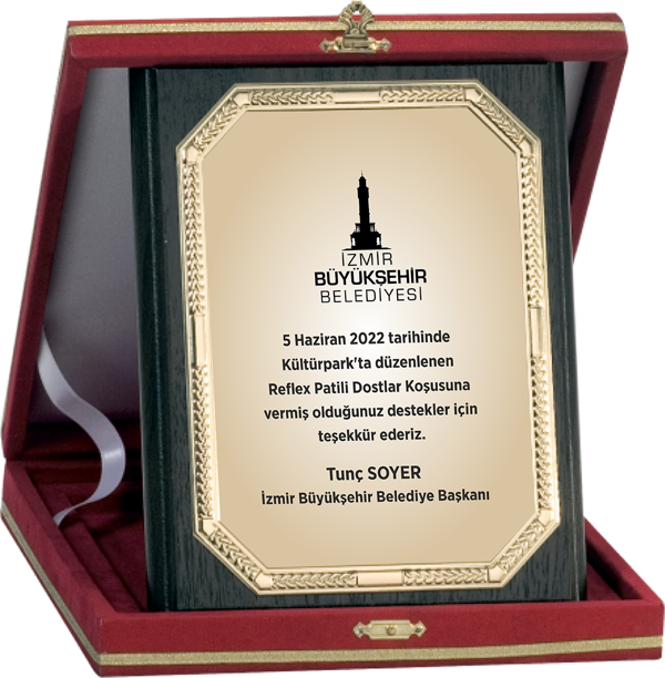 ODAK KUPA - Ahşap Plaketler - PL-041-M B - 15x20 cm - Image 1