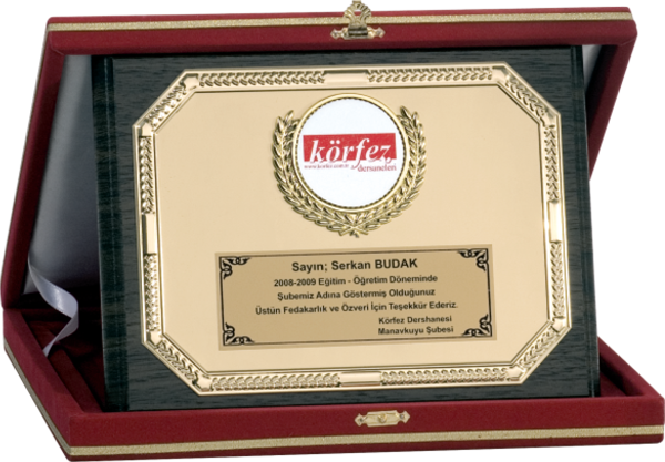 ODAK KUPA - Ahşap Plaketler - PL-043 A - 18x24 cm - Image 1