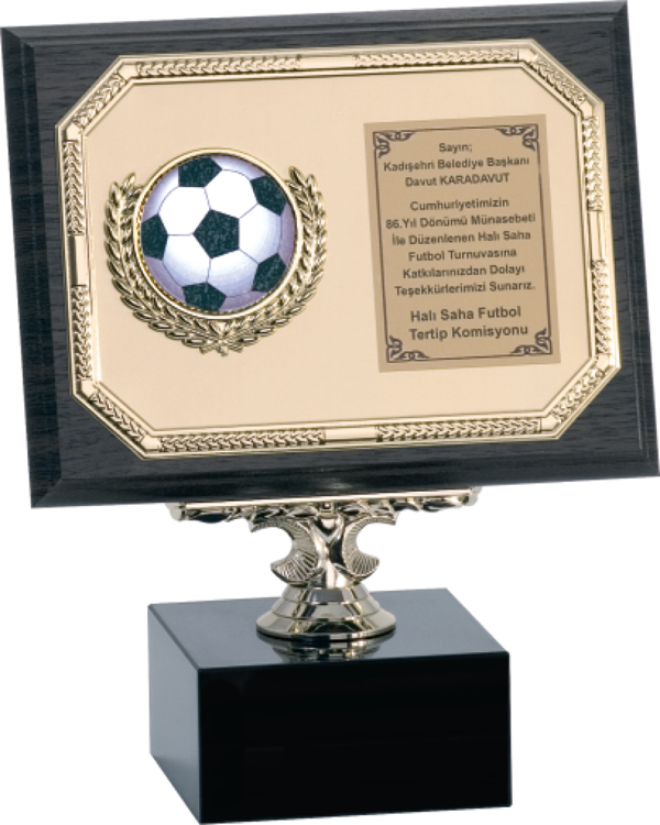 ODAK KUPA - Ahşap Plaketler - PL-044 B - 15x20 cm - Image 1