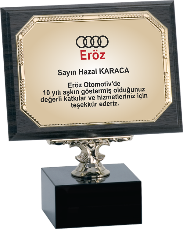 ODAK KUPA - Ahşap Plaketler - PL-044-M A - 18x24 cm - Image 1