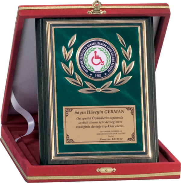 ODAK KUPA - Ahşap Plaketler - PL-119 B - 15x20 cm - Image 1