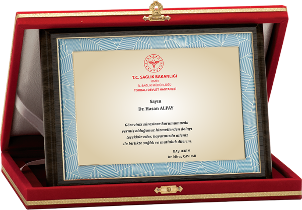 ODAK KUPA - Ahşap Plaketler - PL-121-M B - 15x20 cm - Image 1