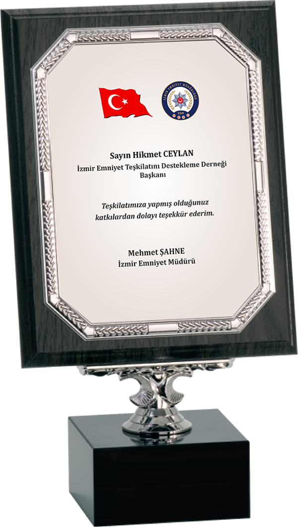 ODAK KUPA - Ahşap Plaketler - PL-046-M A - 18x24 cm - Image 1