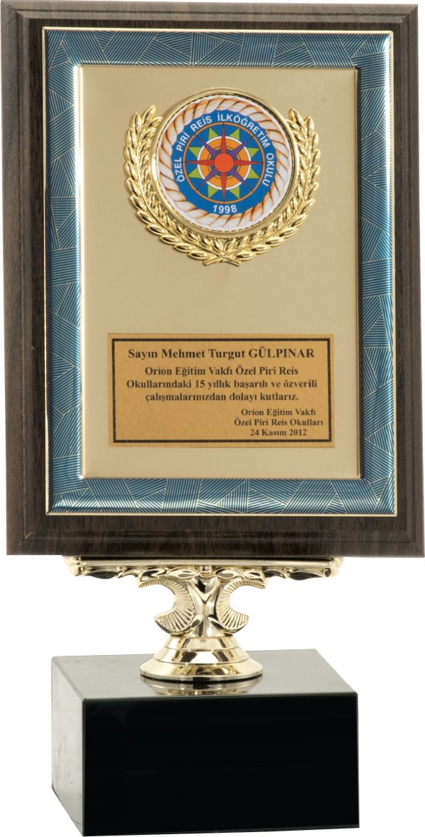 ODAK KUPA - Ahşap Plaketler - PL-122 A - 15x20 cm - Image 1