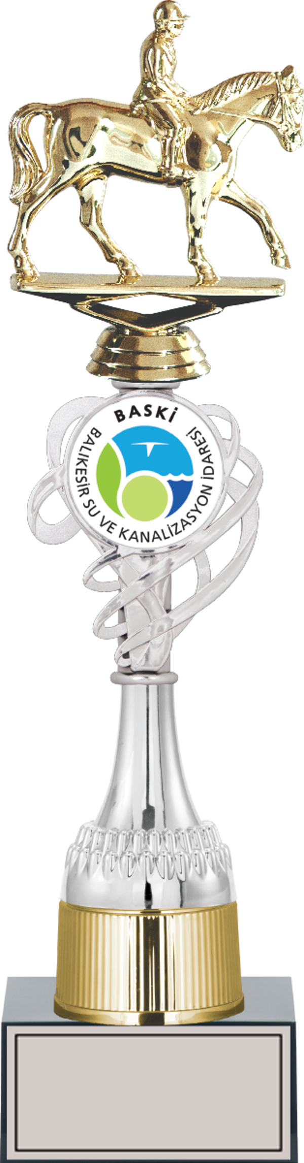 ODAK KUPA - Figürlü Kupalar - At / Binici Figürlü Kupalar FG-036 B - 39 cm - Image 1