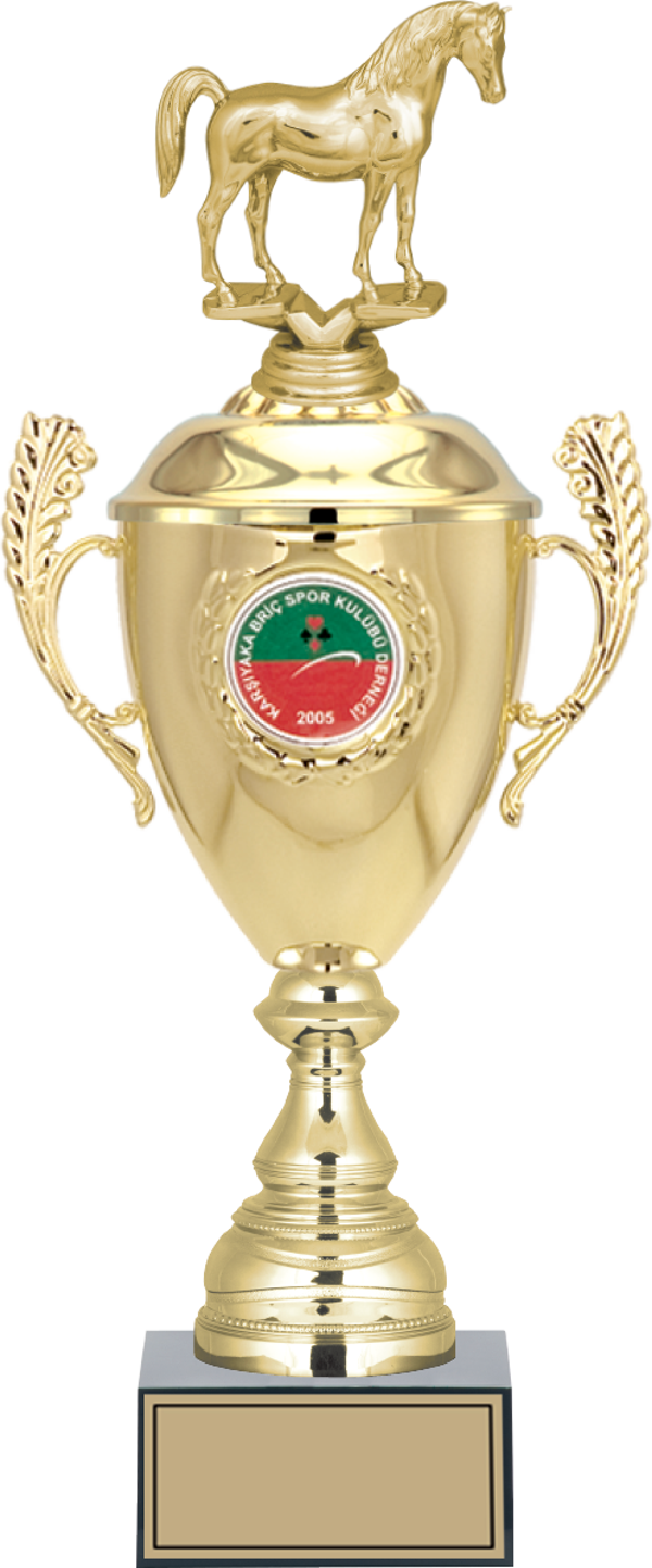ODAK KUPA - Figürlü Kupalar - At Figürlü Kupalar FG-080 C - 44 cm - Image 1