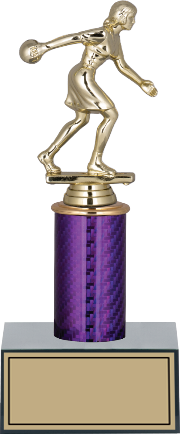 ODAK KUPA - Figürlü Kupalar - Bowling Kadın Figürlü Kupalar FG-002 A - 24 cm - Image 1