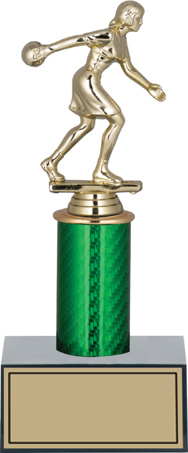 ODAK KUPA - Figürlü Kupalar - Bowling Kadın Figürlü Kupalar FG-006 C - 24 cm - Image 1