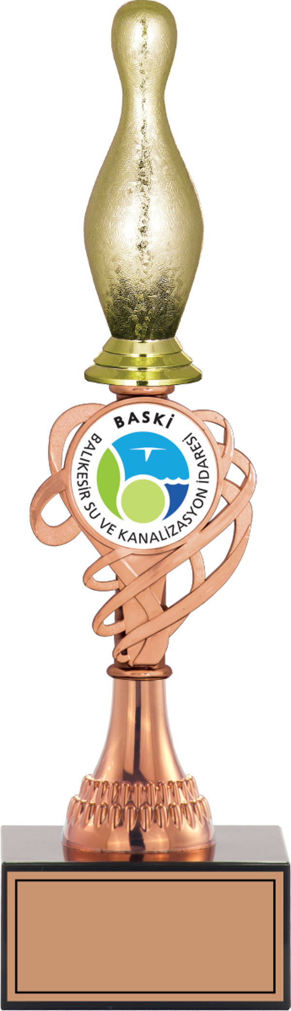 ODAK KUPA - Figürlü Kupalar - Bowling / Pin Figürlü Kupalar FG-034 C - 34 cm - Image 1