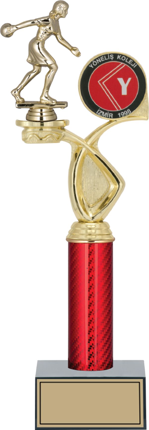 ODAK KUPA - Figürlü Kupalar - Bowling Kadın Figürlü Kupalar FG-016 A - 39 cm - Image 1