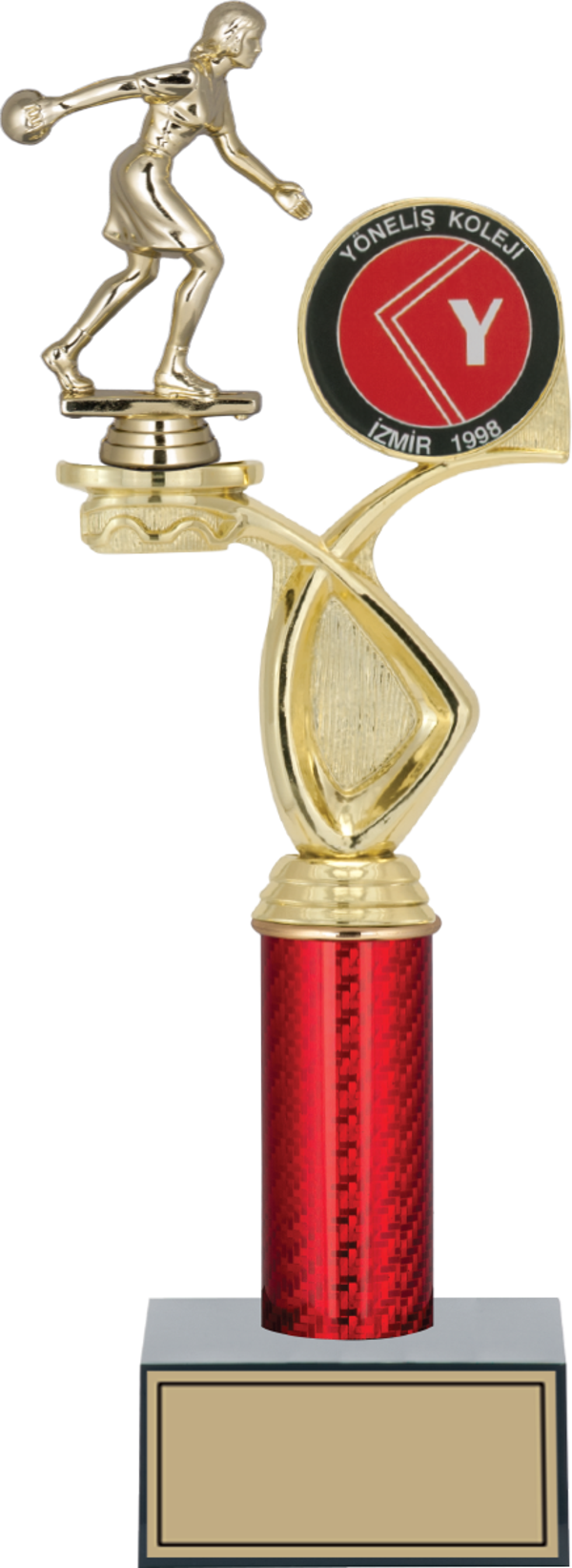 ODAK KUPA - Figürlü Kupalar - Bowling Kadın Figürlü Kupalar FG-016 B - 36 cm - Image 1