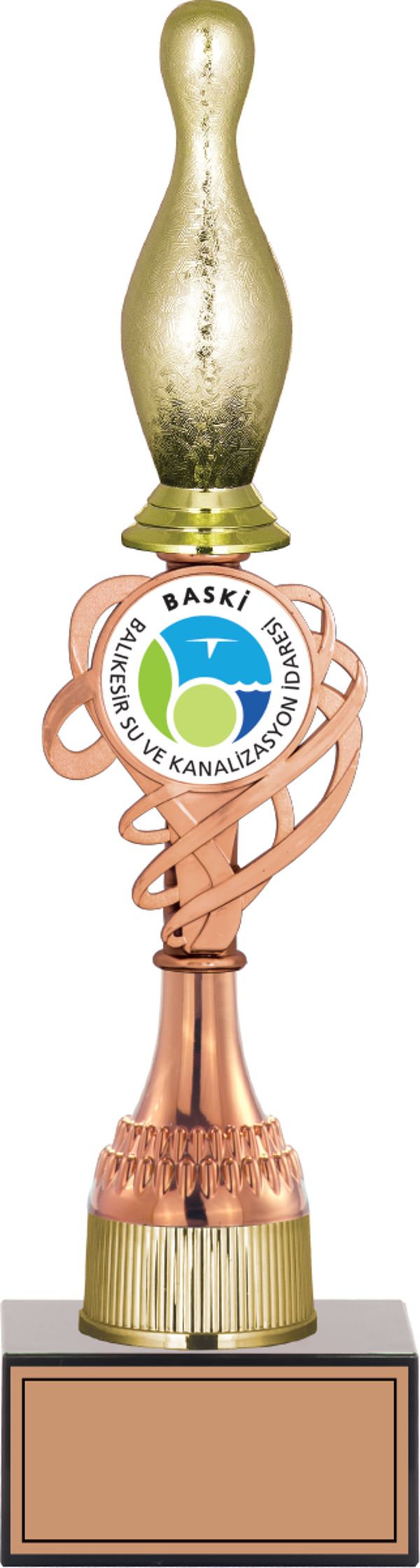 ODAK KUPA - Figürlü Kupalar - Bowling / Pin Figürlü Kupalar FG-036 C - 37 cm - Image 1