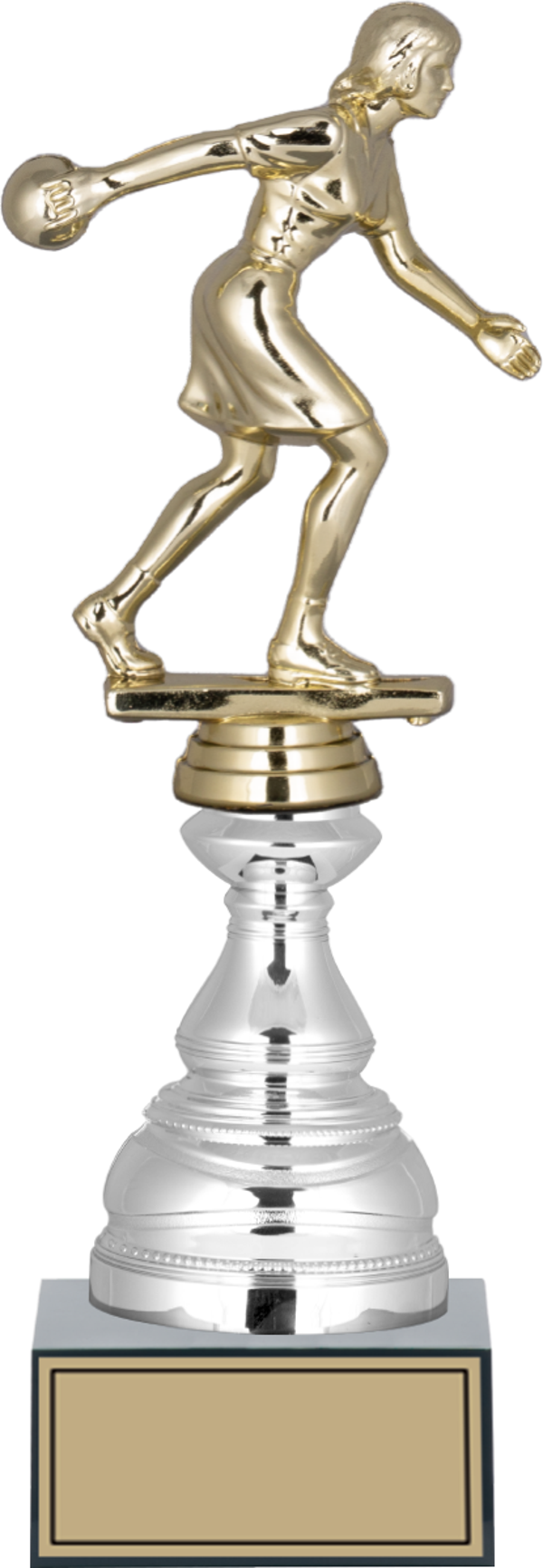 ODAK KUPA - Figürlü Kupalar - Bowling Kadın Figürlü Kupalar FG-024 B - 29 cm - Image 1