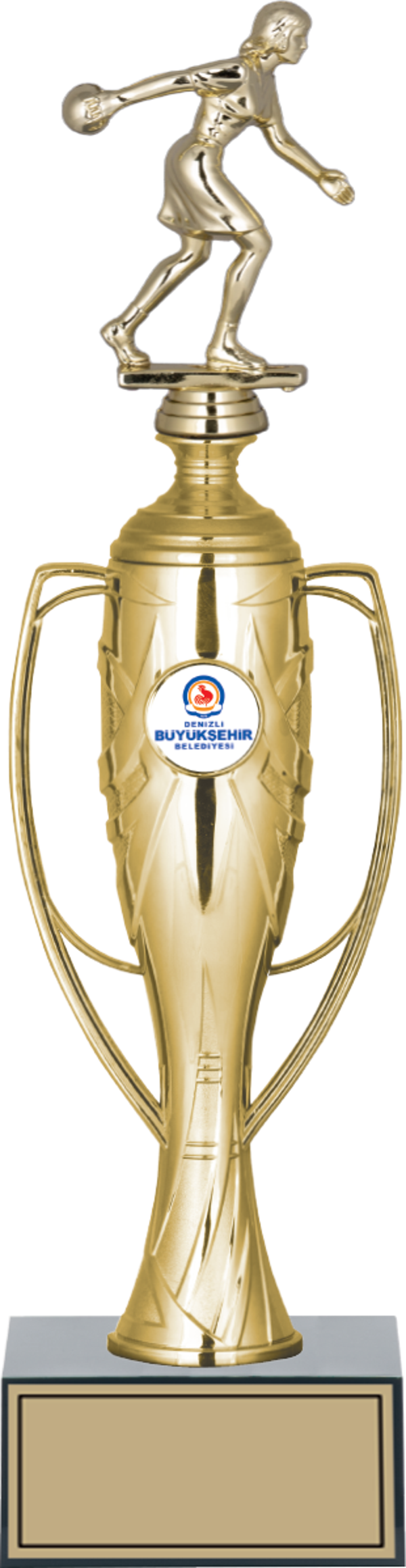 ODAK KUPA - Figürlü Kupalar - Bowling Kadın Figürlü Kupalar FG-025 A - 36 cm - Image 1