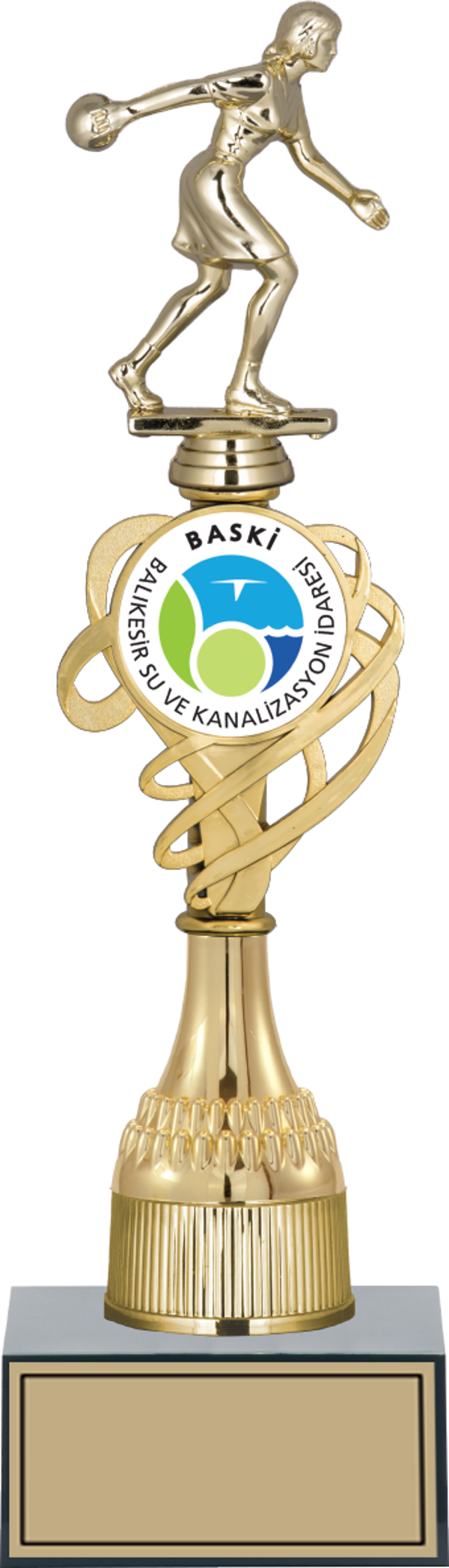 ODAK KUPA - Figürlü Kupalar - Bowling Kadın Figürlü Kupalar FG-033 C - 36 cm - Image 1